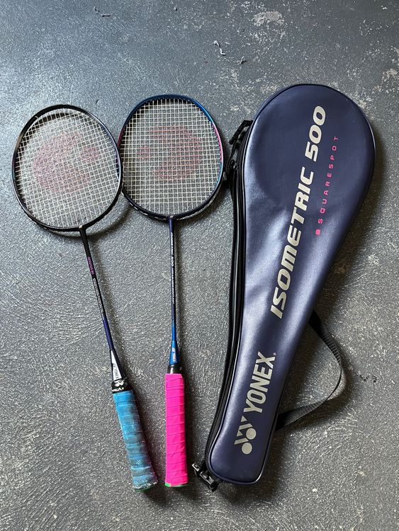 KUMPOO Badmintonschläger Carbon - Leichtes Profi-Set Mit Tasche