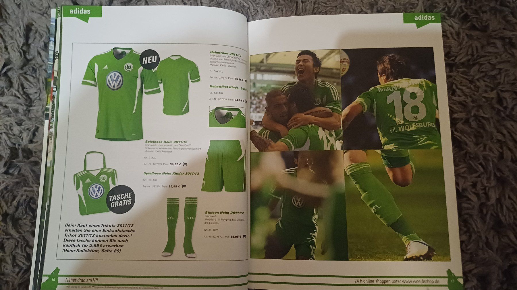 Dokumente: Fanartikelkatalog VfL Wolfsburg 2011/12 – Gebraucht aus Uznach von DeNois 6