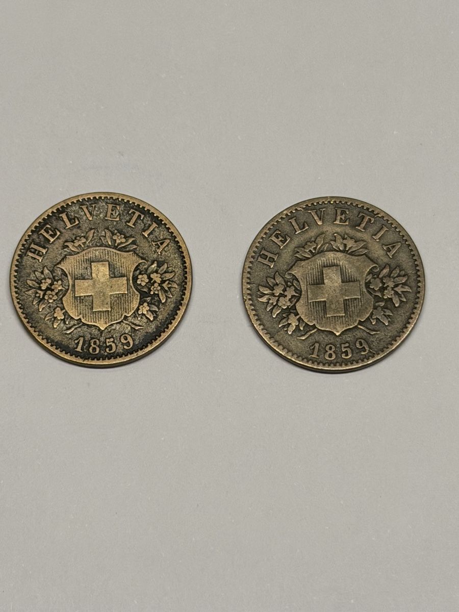 Tutti le monete: 1859 Schweizer SilberMünzen, 20 Rappen – Usato da Seuzach venduto da kaufes8