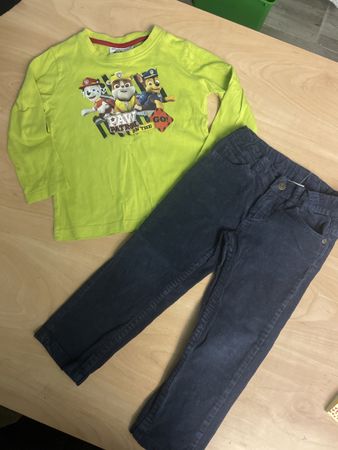 Paw Patrol Jungen Set Shirt CordHose Gr. 98