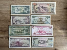 Vietnamesische Dong Sammlung, verschiedene Jahrgänge