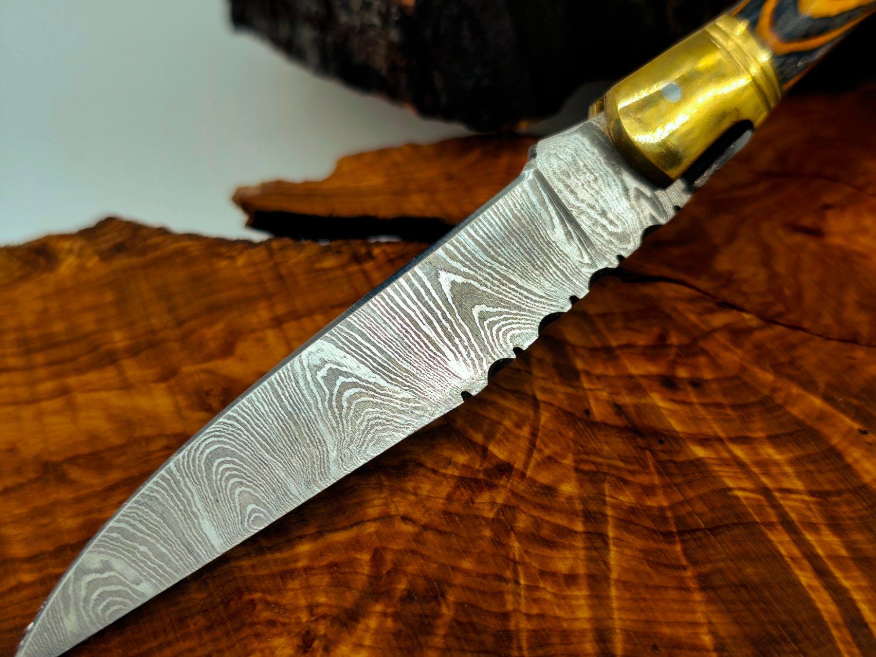 Accessori: Laguiole Damast Messer Klappmesser echtes Damastmesser – Nuovo e nell'imballaggio originale da Arlesheim venduto da Premius_1 5
