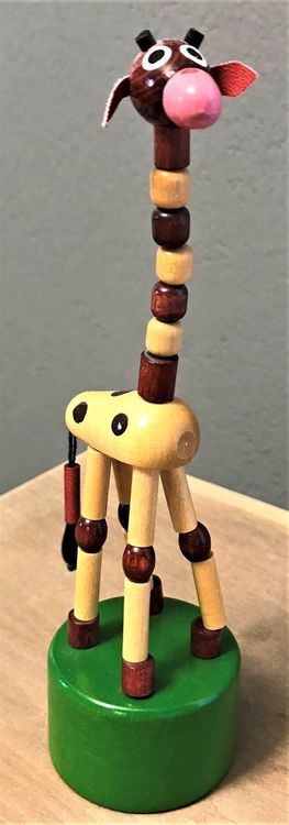 5 x Holz Wackelfigur Knickfigur Beugefigur vintage Spielzeug