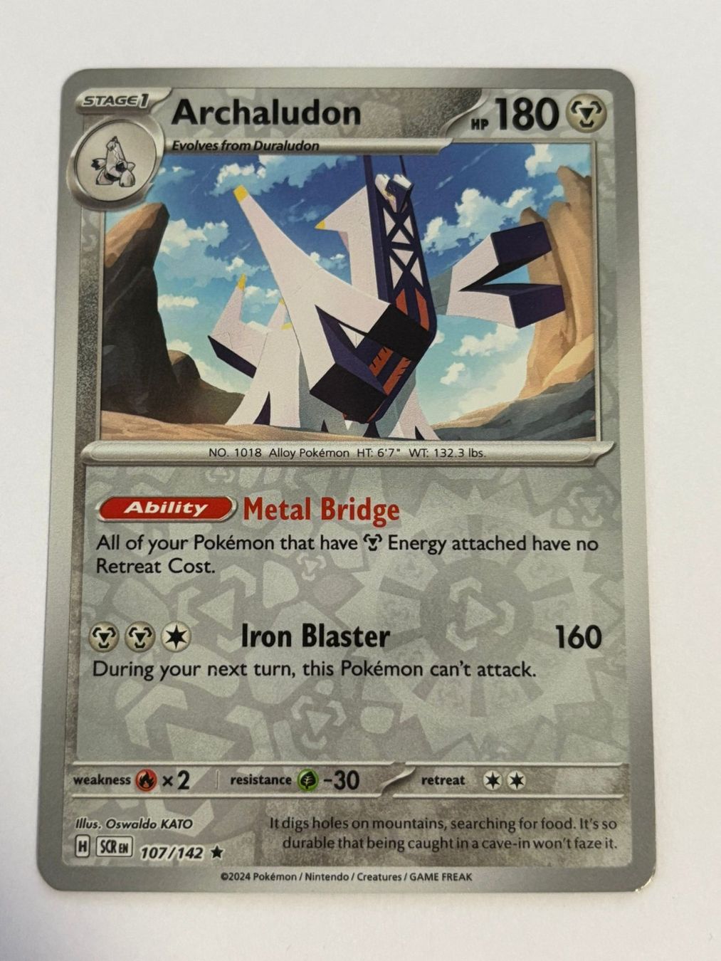 Pokémon Carte collezionabili: Pokemon-Karte Archaludon 107/142 – Usato da Herisau venduto da Seyashop1