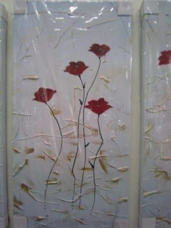 Dipinti: X424 Acrylgemälde 4 tlg. Handbemalt – Nuovo (secondo la descrizione) da Necker venduto da liq24 4