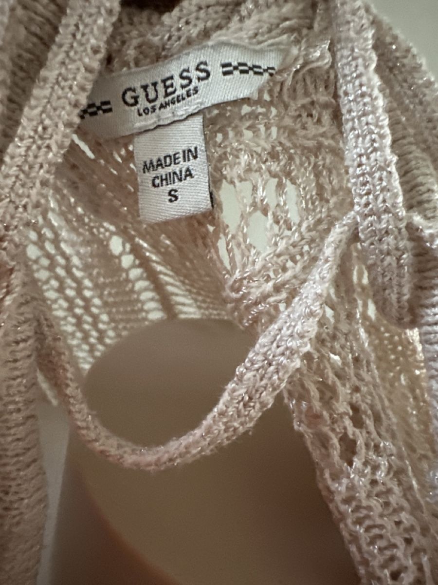 Guess Maglioni & Felpe: Guess Strickpullover Lochmuster Gr. S beige Damen – Usato da Chur venduto da Renibe 4