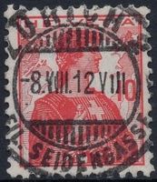 ZÜRICH 2 FIL. SEIDENGASSE 8.VII.12 - Vollstempel a. Helvetia