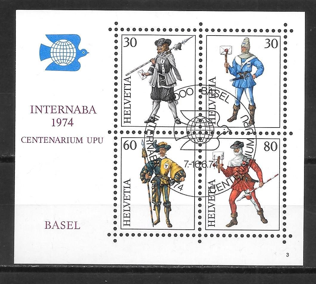 Tutti i francobolli: W50 Internaba-Block mit Sonderstempel S. 836 7.-16.6.1974 – Nuovo (secondo la descrizione) da Olten venduto da clotaldi