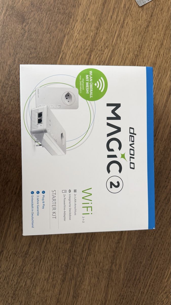Devolo Unità & Adattatore: Devolo Magic 2 WiFi Starter Kit Powerline Adapter Set – Nuovo e nell'imballaggio originale da Bilten venduto da Kev_pwr5