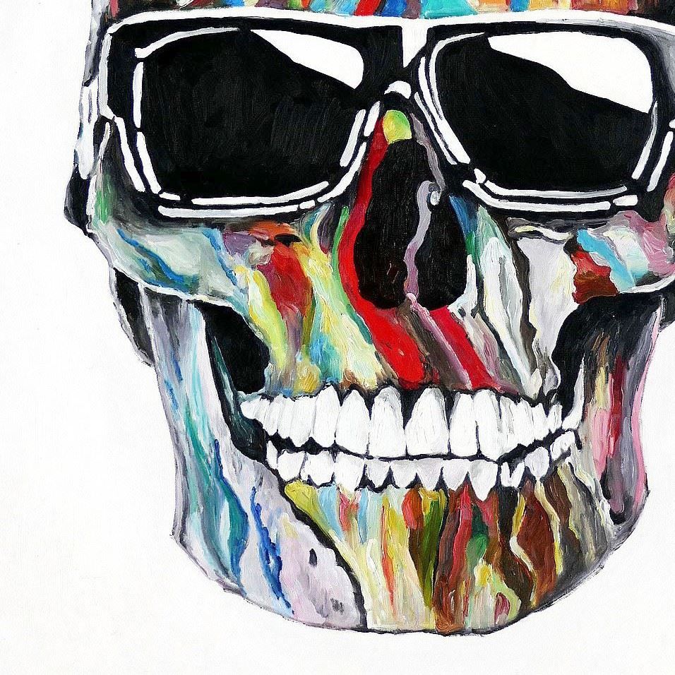 Reproduktionen & Neuware: Modern Art - King skull raising – Neu (gemäss Beschreibung) aus Larnaca von KunstDepot24 2
