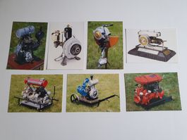 7 fiches DKW Stationärer Motor, ZW 1103, EL 462, Norma