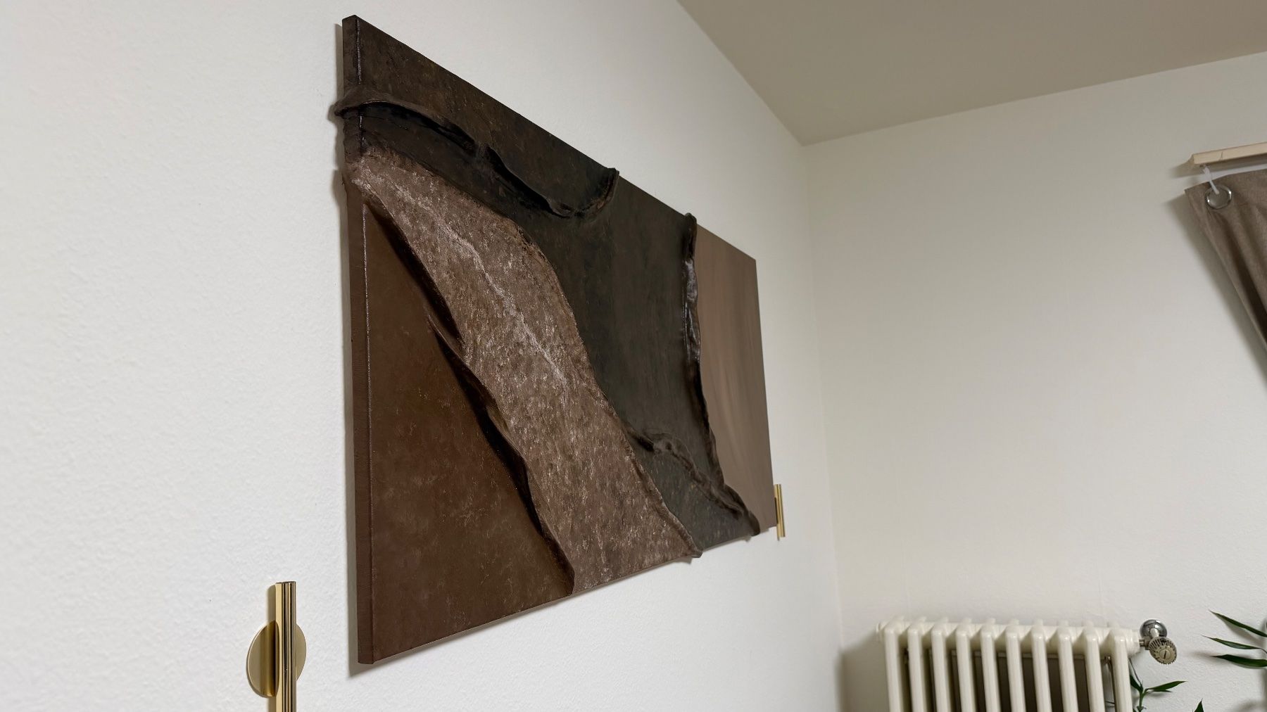 Foto & Immagini: Einzigartiges Relief-Wandbild Erdtöne - Modernes Design E... – Nuovo e nell'imballaggio originale da Basel venduto da rut_b5zr 1