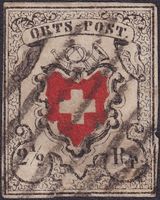 ORTS-POST (13II) Type 12 +Aargauer-Raute +Befund Kat: 3800.-