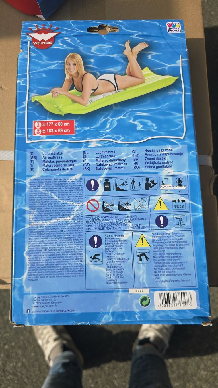 Piscine: Luftmatratze von Wehncke - Sommer, – Nuovo e nell'imballaggio originale da Dussnang venduto da Priska2285 1