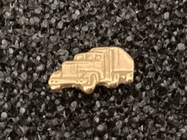 Amerikanischer Lkw, Truck, Ohrstecker 750 Gelbgold
