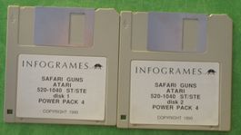 Disquettes ATARI safari guns