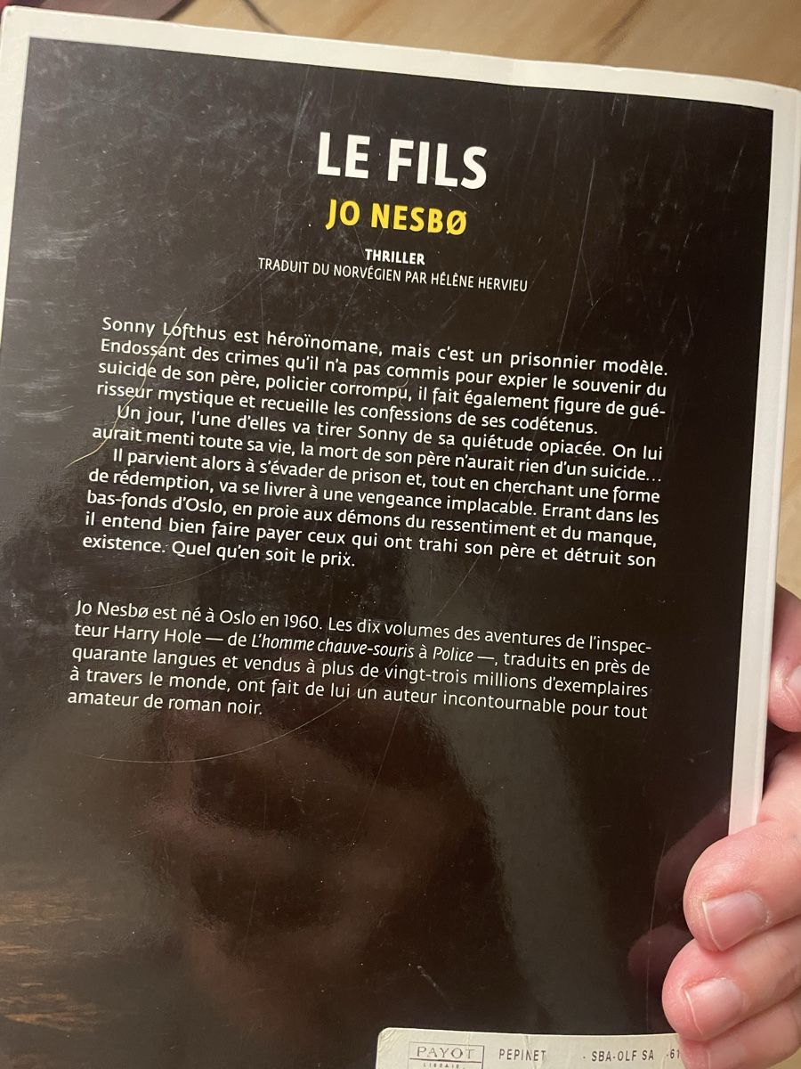 Libri: Jo Nesbø - Le Couteau + Le Fils – Usato da Crissier venduto da Nouchki76 2