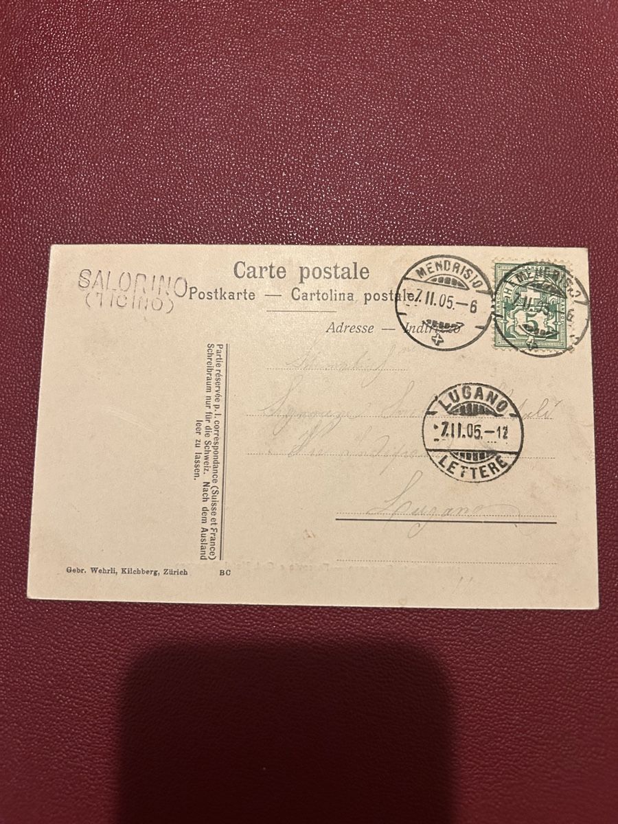 Cartoline postali: Monte Generoso, Ferrovia e Grd. Hotel Generoso 1905 – Usato da Breganzona venduto da Milesbo 1