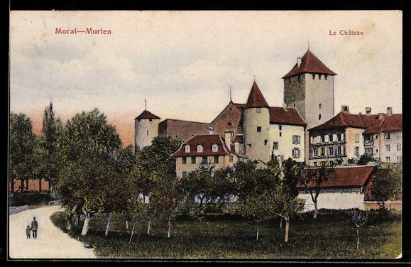 Cartoline postali: AK Morat, Le Château – Usato da Berlin venduto da bartko-reher