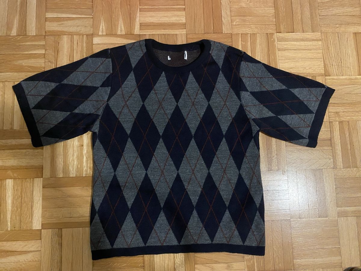 Maglioni & Felpe: Jacqueline de Yong Argyle-Pullover kurzarm, XS, neu – Nuovo (secondo la descrizione) da Zürich venduto da Mariaov