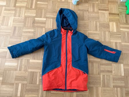 Crane Kinder Skijacke Winterjacke Blau-Orange Ski Jacket 140