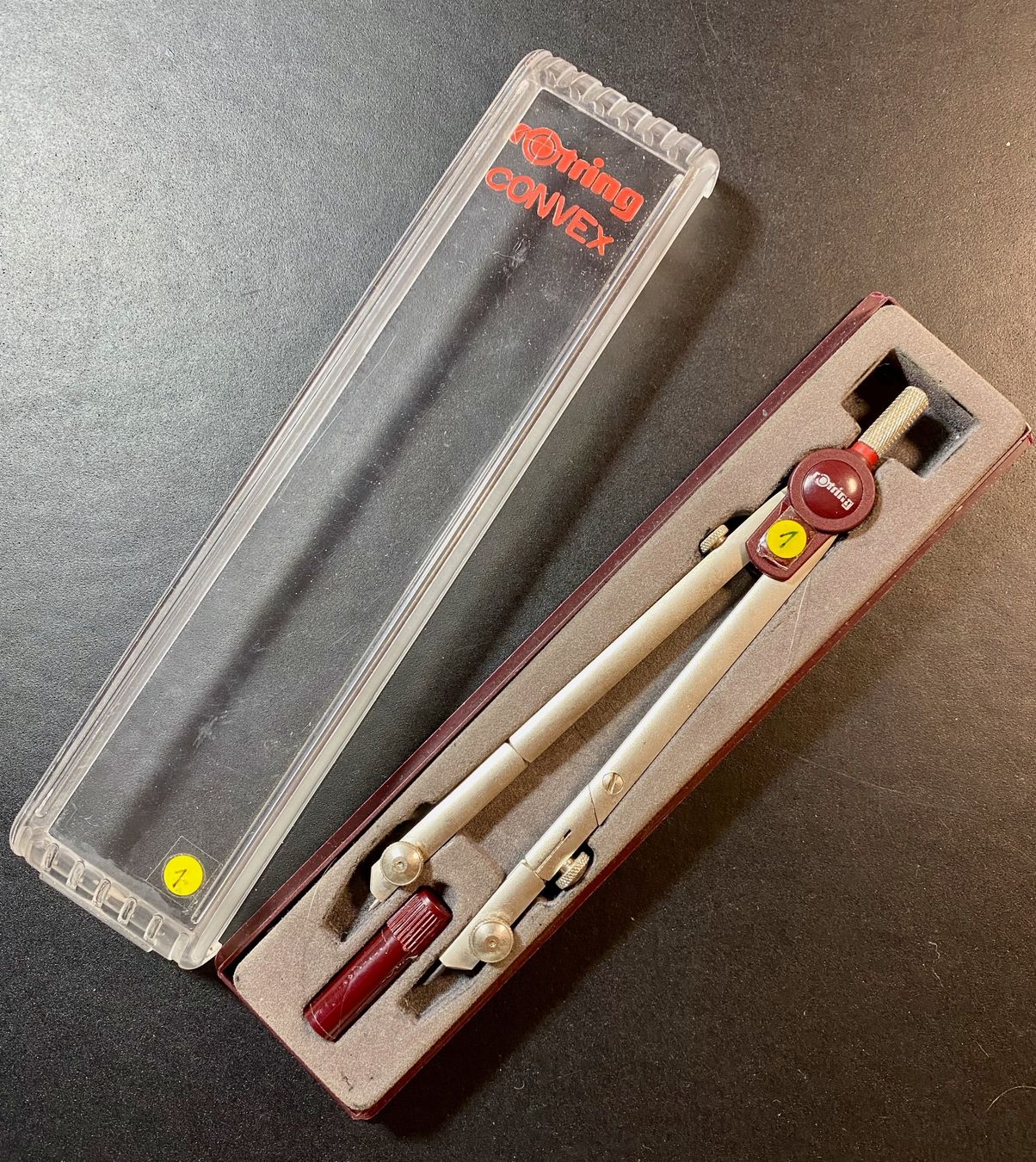 Zirkel: Zirkel Rotring Convex mit Schachtel – Gebraucht aus Rütihof von Bashful