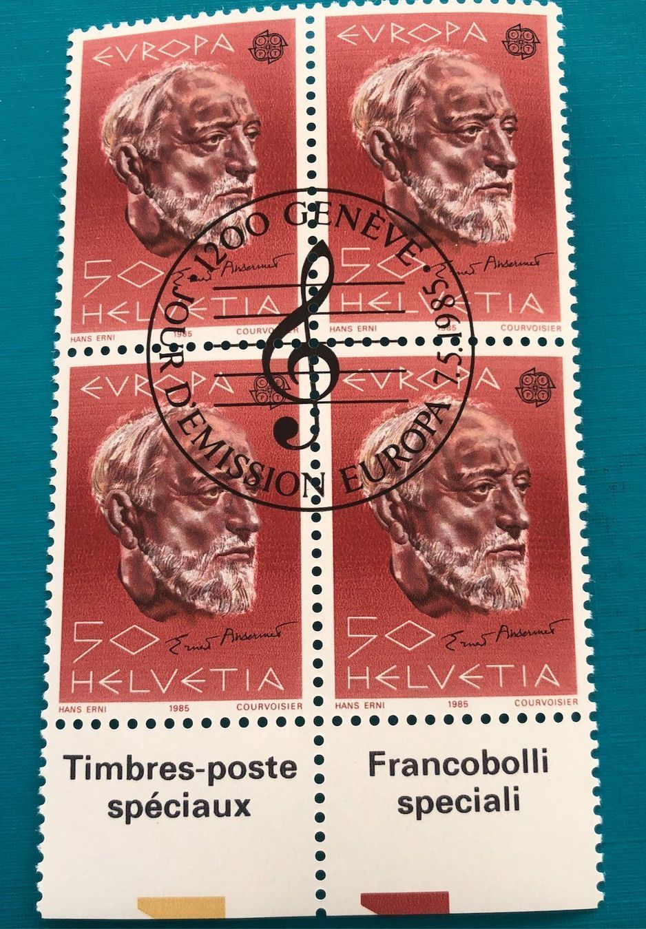 Tutti i francobolli: 4 er Block Nr.715 mit Vollstempel Bern – Usato da Aarau venduto da Billa007
