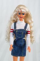 Barbie 1995 Mattel Style Doll Puppe 14476 Denim Jeans