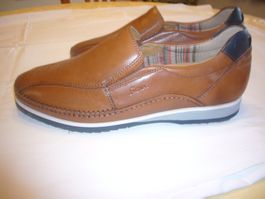 Herren Slipper Sioux Leder braun Top Zustand neu