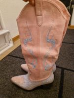 Cowboy Stiefel rosa mit Strass Grösse 38 Neu