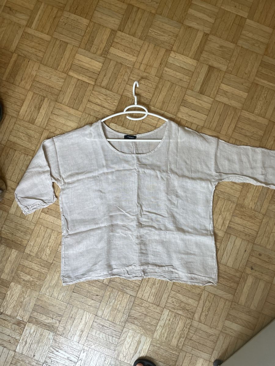 Blusen:  Beige Leinen Bluse, onesize – Gebraucht aus Zürich von Carlajimena 7