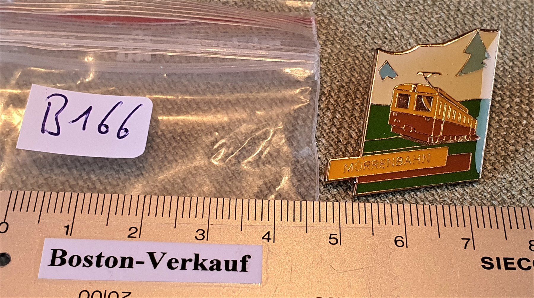 Pins: B166 - Pin Jungfraubahnen Mürrenbahn – Gebraucht aus Reinach BL von Boston-Verkauf 2
