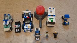 Lego City, Racers, Polizei, 5 Autos, Boot, 2 Figuren 7970 ..