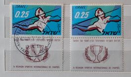 Israel-1x postfrisch/1x gestempelt**mit Tab (2)