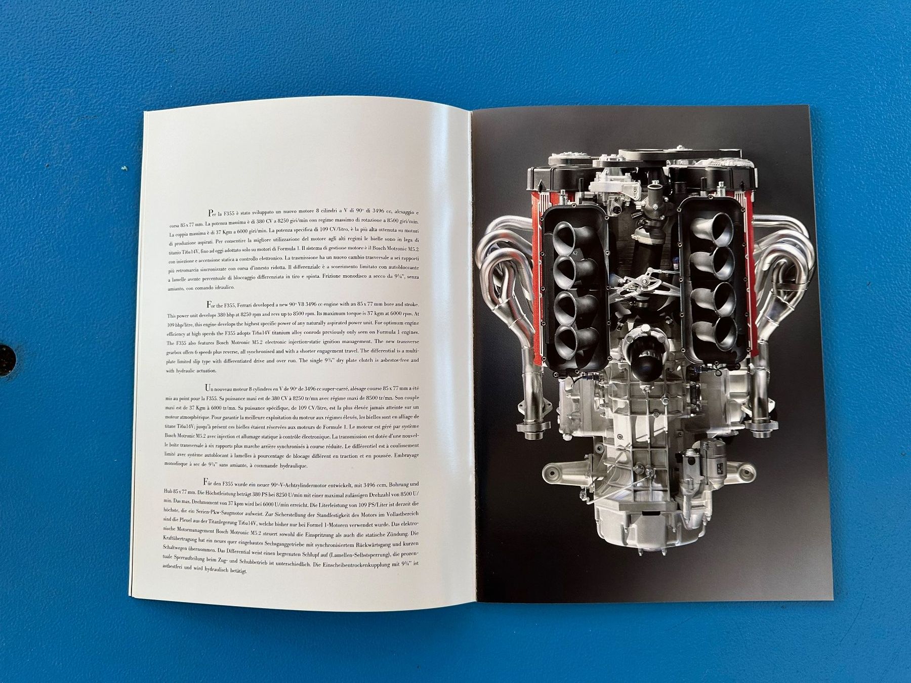 Ferrari Documenti: Prospekt  Ferrari  F 355 – Usato da Boswil venduto da pavo1 4