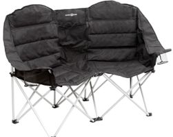 Outdoor (Camping)  Doppel-Faltsofa schwarz inkl. Tasche