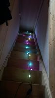 Lichterkette mit LED Kugeln bunt gebrauchter Zustand ca 5 m 