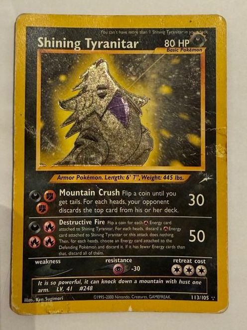 Pokémon Carte collezionabili: Shining Tyranitar – Usato da Lugano venduto da ktm_7jr7 1