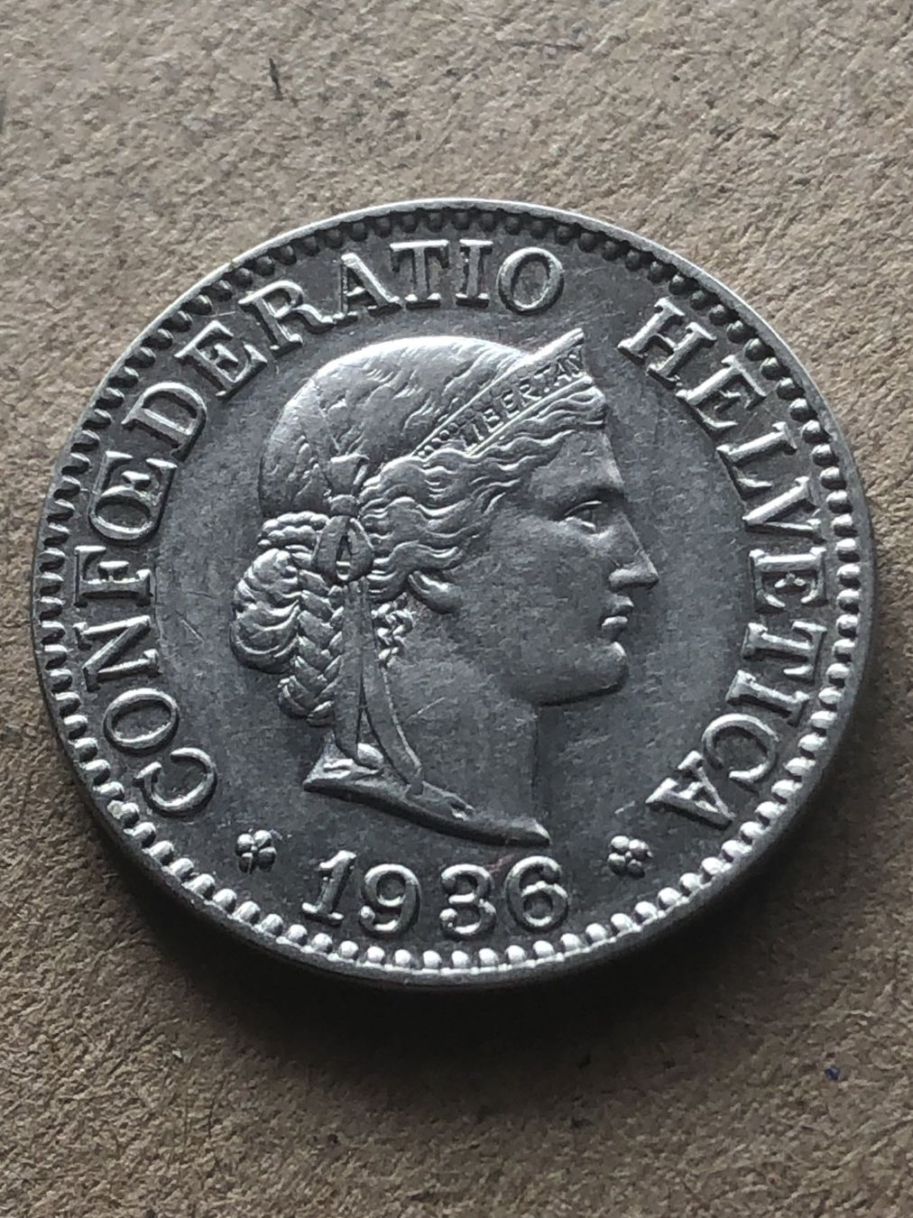 Tutti le monete: 10 Rp. 1936 – Usato da Schötz venduto da Odpa