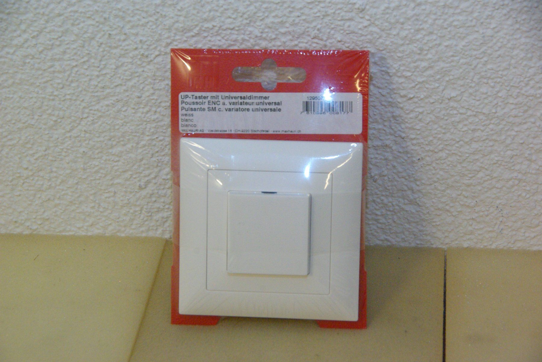 Feller Schalter: Feller UP-Taster mit Universaldimmer, ws – Neu und originalverpackt aus Herisau von Cevianer1844