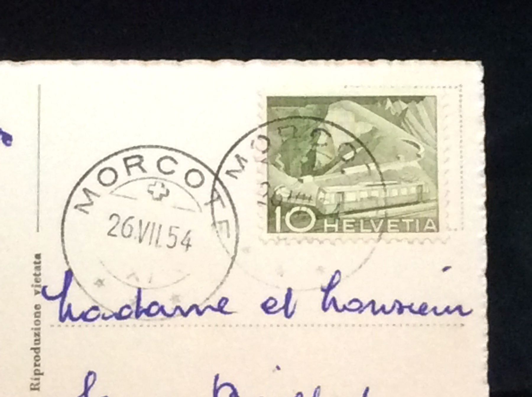 Cartoline postali: Gandria e la Nova Strada – Usato da Widnau venduto da Brusi9 2
