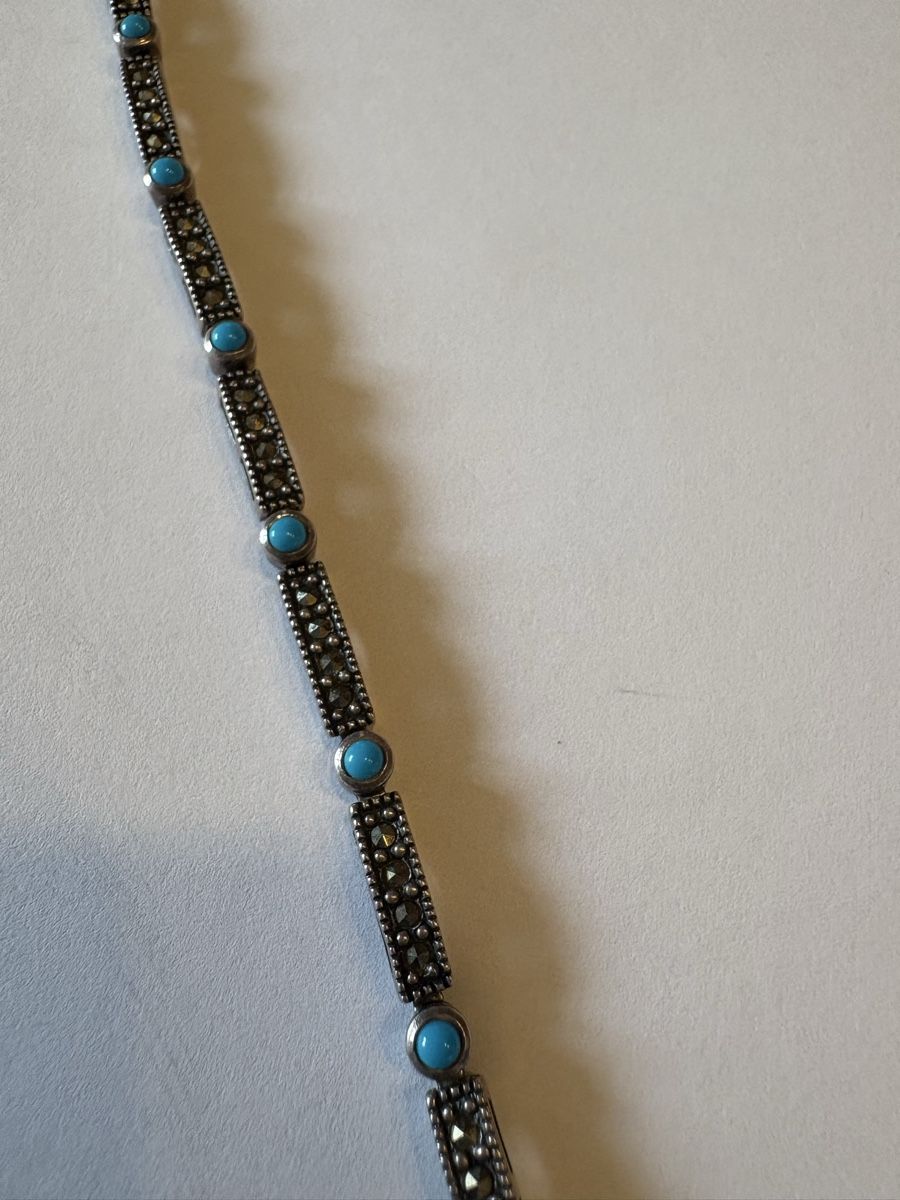 Bracelets: 925 Armband mit türkis  – D'occasion à Murten par Tzaugg 1