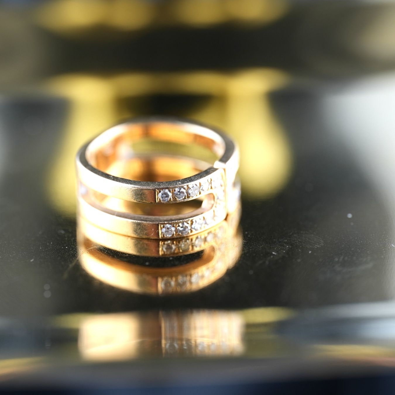 Anelli: Goldring 18K mit Diamanten – Usato da Basel venduto da Vip24 8