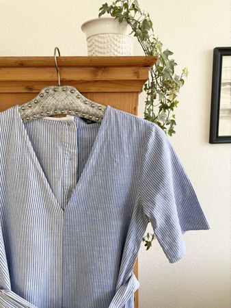 Midikleid | ZARA | blau gestreift | Grösse XS/S | neuwertig