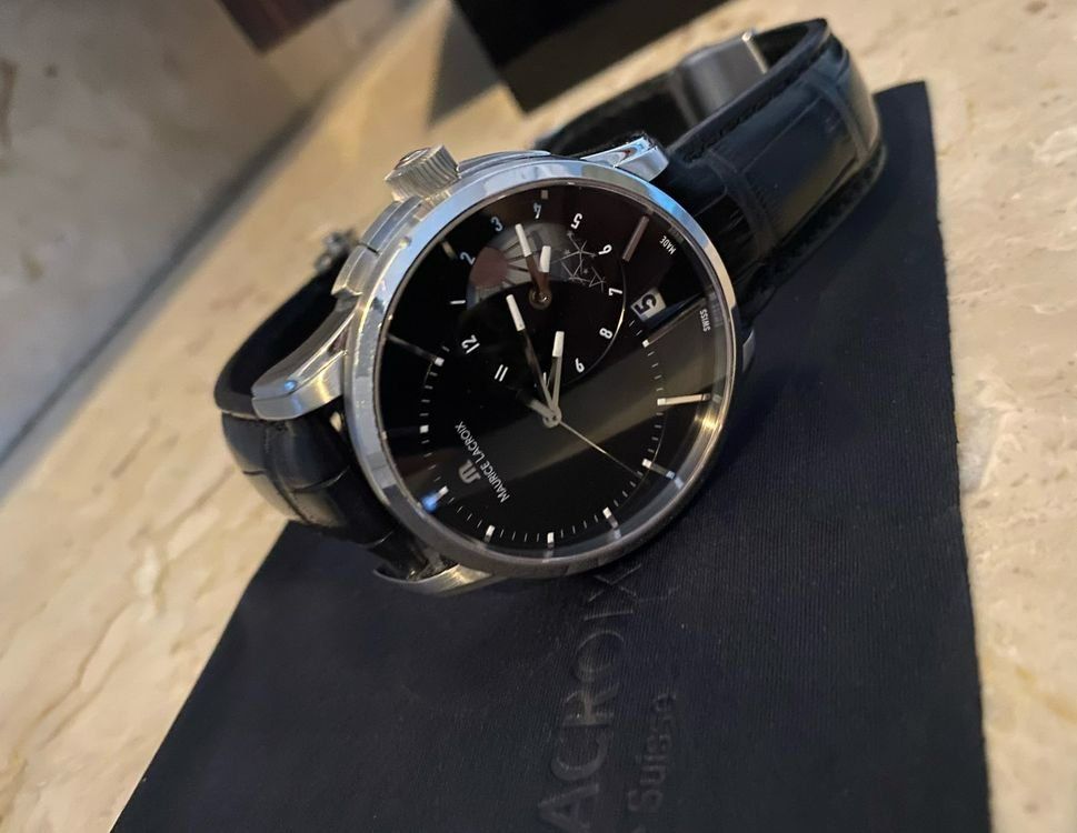 Maurice Lacroix Orologi: Maurice Lacroix Pontos décentrique GMT – Usato da Fleurier venduto da Vandehaart 1