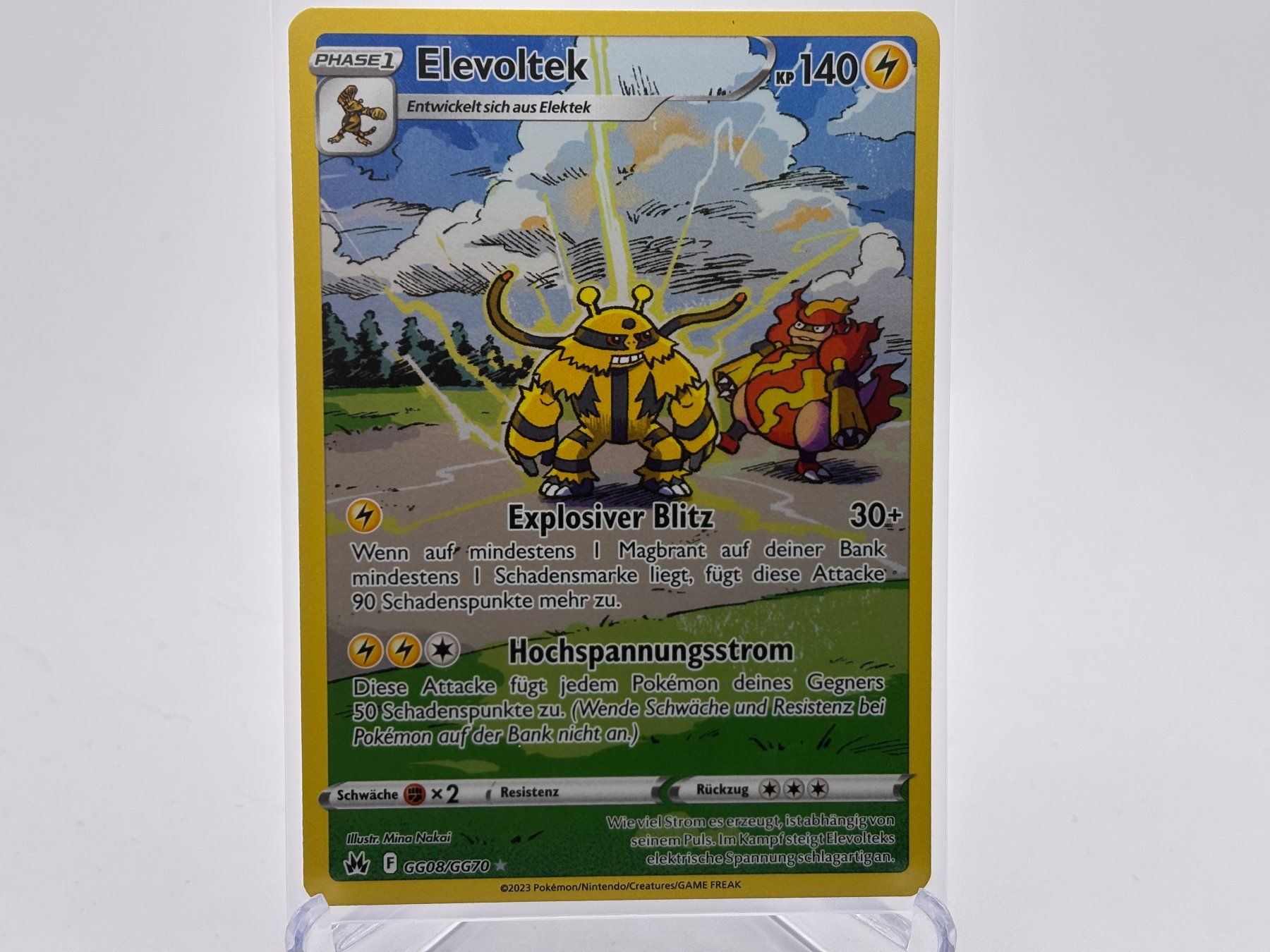 Pokémon Carte collezionabili: Zenit der Könige - Elevoltek  (CRZ GG08) - DE – Nuovo (secondo la descrizione) da Allschwil venduto da Bullach