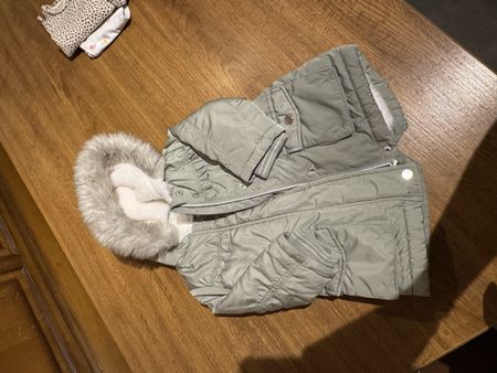 Manteau d'hiver doublé en polaire pour fille - 12 mois