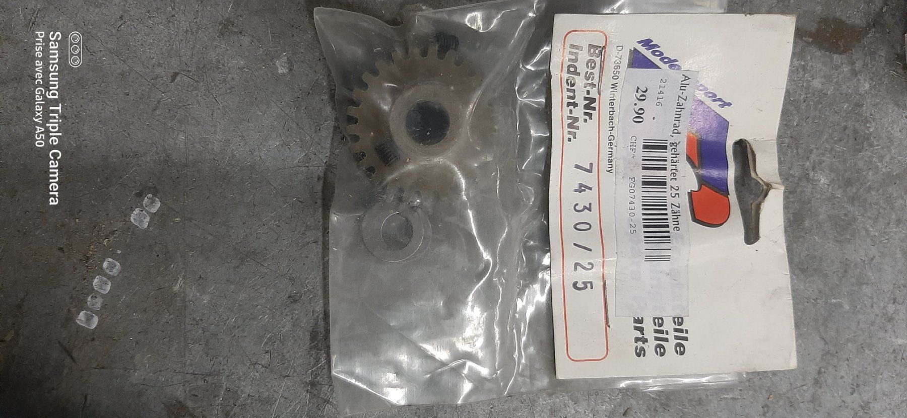 FG Modellismo RC: Pignon 25 dents FG – Nuovo e nell'imballaggio originale da Blonay venduto da fredo778