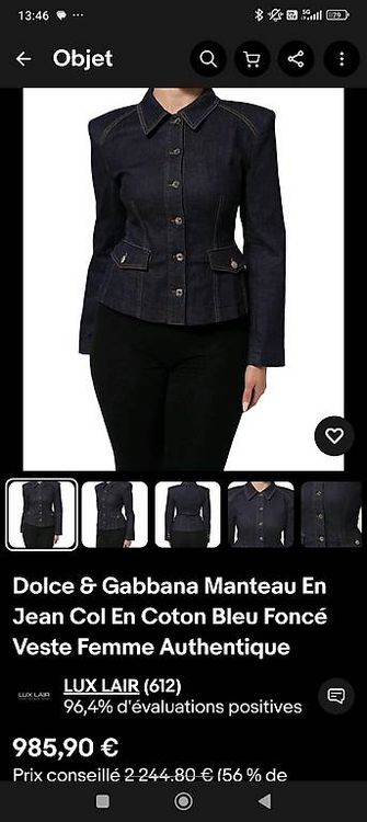 Troc Echange Robe droite jaune dolce gabbana taille 40 neuve sur France