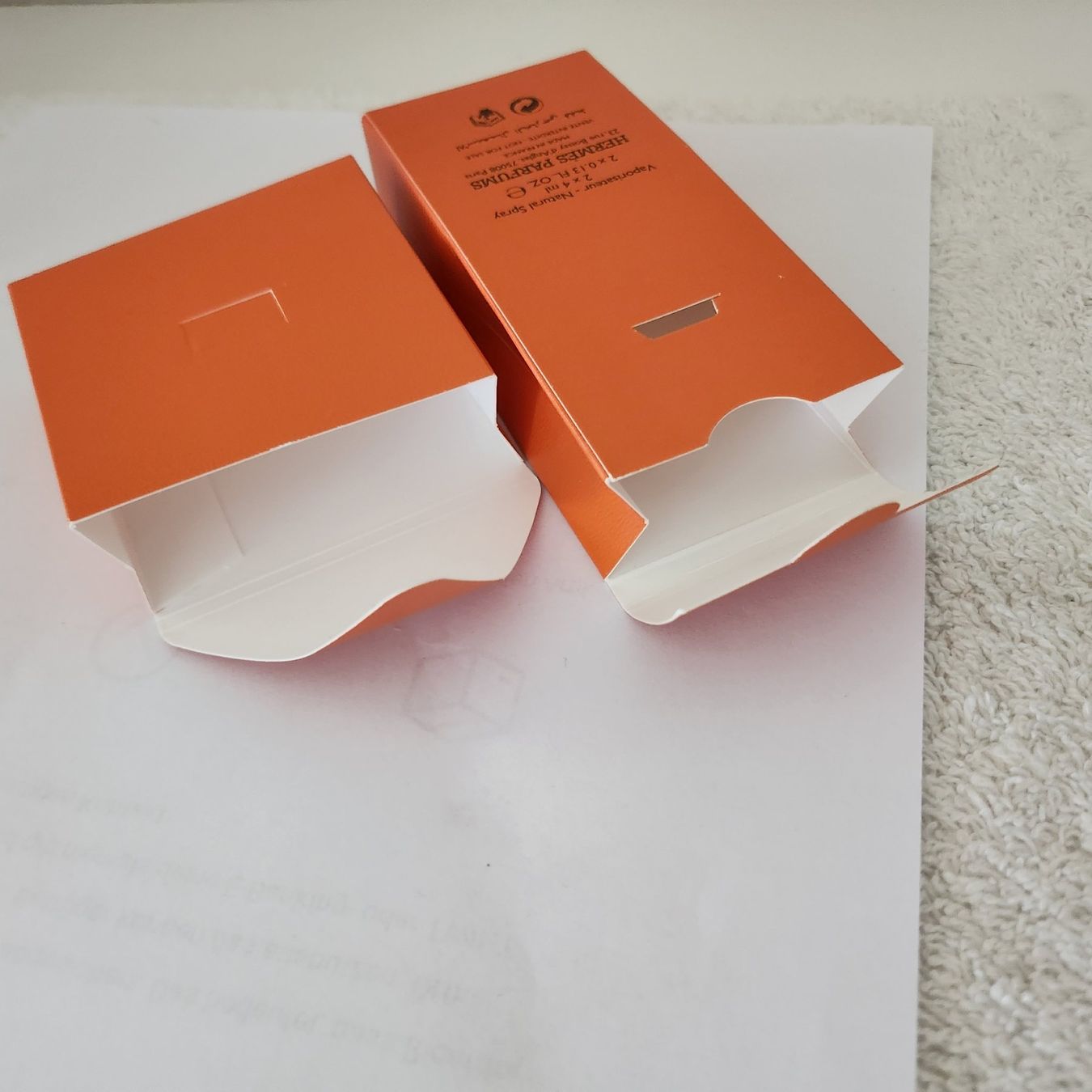 Behälter & Ähnliches: 2 kleine leere Hermes Karton Box Böxli – Neu (gemäss Beschreibung) aus Unterägeri von ani_pn8n 4